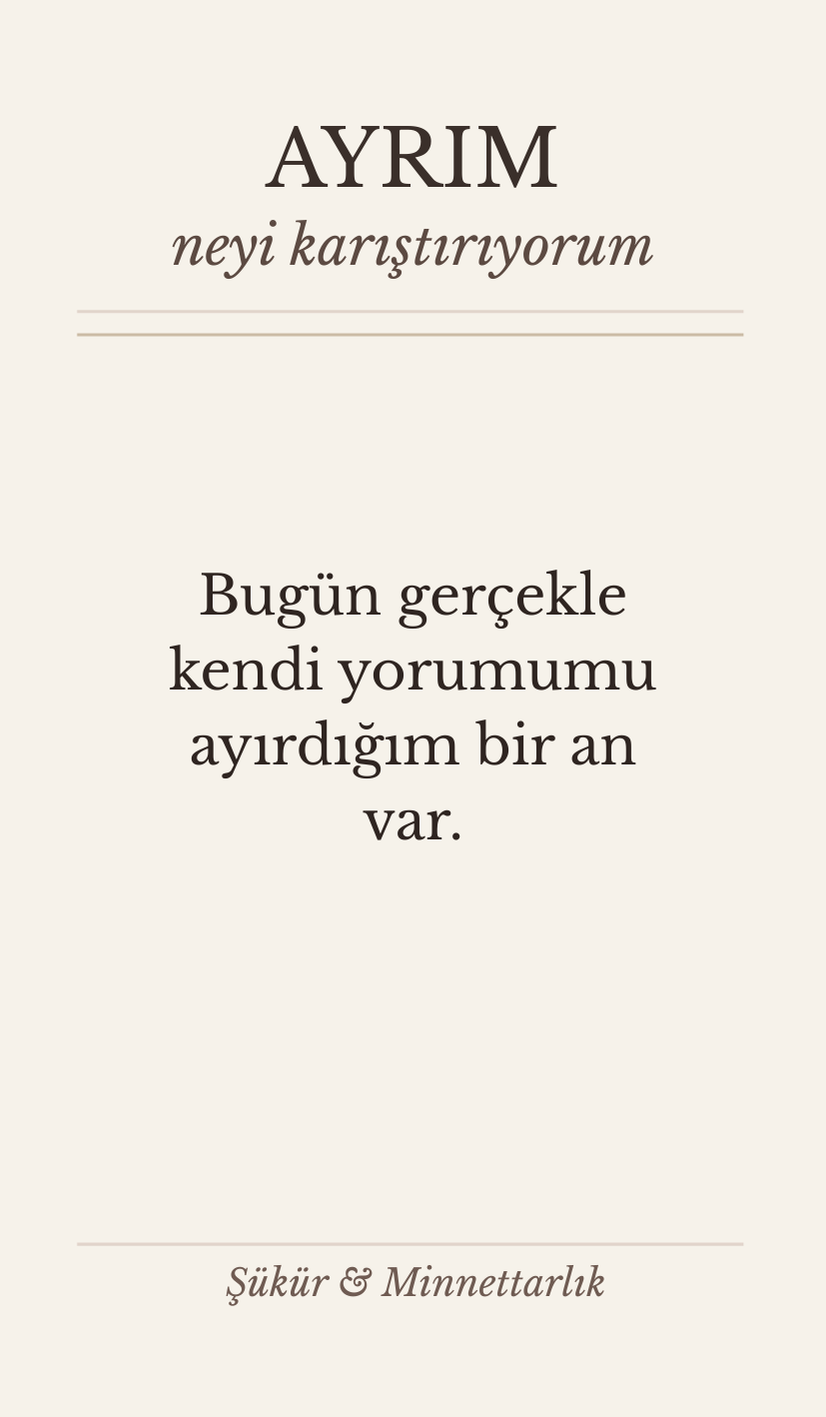 ayrım-neyi karıştırıyorum